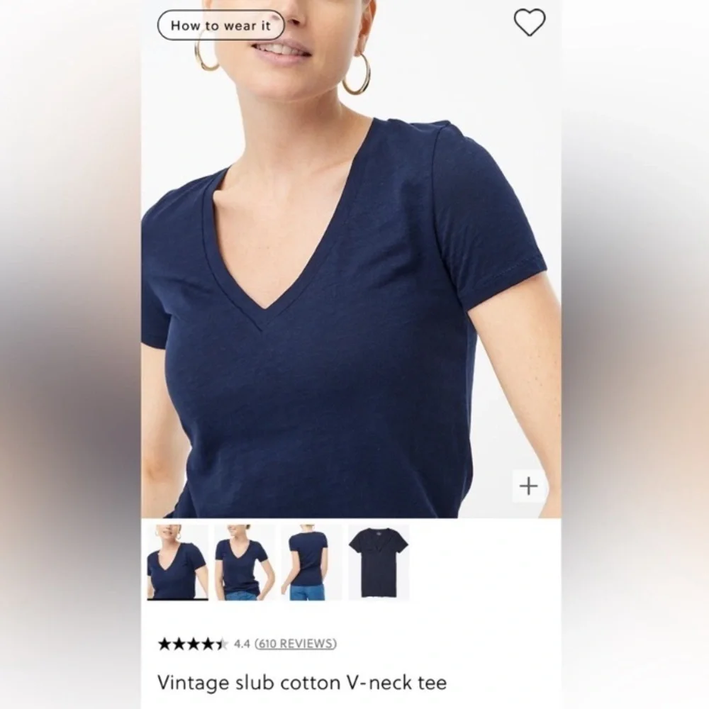 J. CREW Slub Cotton Short Sleeve Tee